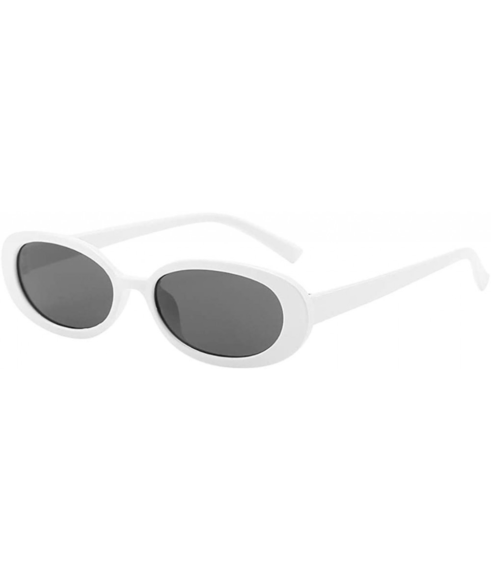 Shield Unisex Polarized Sunglasses Fashion Small Frame Sunglasses Retro Round Classic Retro Aviator Mirrored Sun Glasses - CQ...