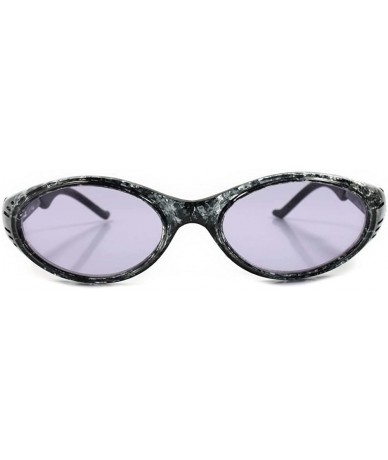 Oval Vintage Old Fashioned Around Sporty Oval Sunglasses - Gray / Purple - CE18ECEW6IK $24.29