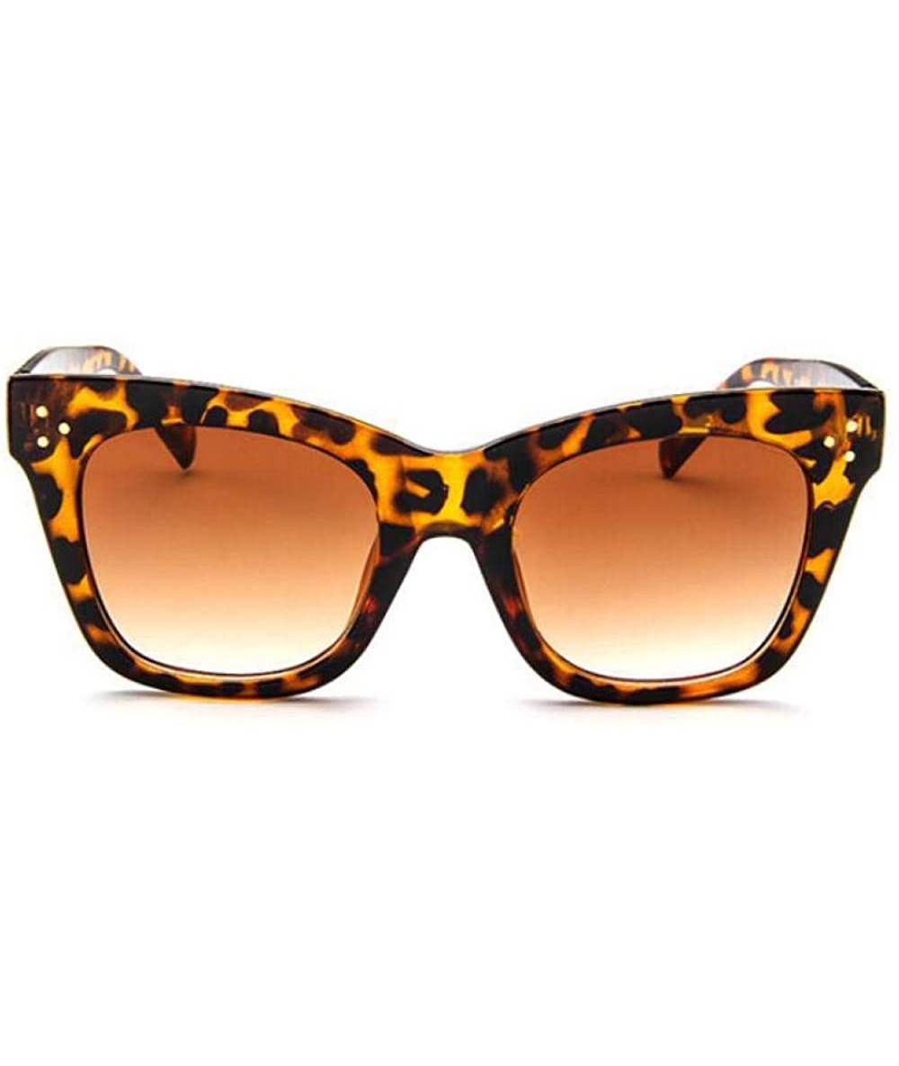 Aviator 2019 Fashion Cat Eye Leopard Sunglasses Vintage Women Brand Designer Plastic C2 - C7 - CP18YZWIG8E $17.04