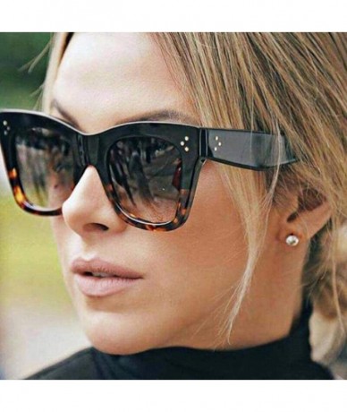 Aviator 2019 Fashion Cat Eye Leopard Sunglasses Vintage Women Brand Designer Plastic C2 - C7 - CP18YZWIG8E $17.04