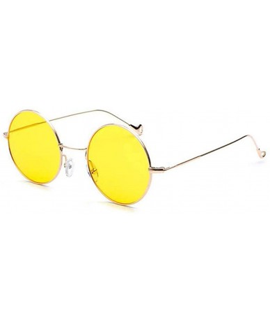 Semi-rimless American Retro Sunglasses- Round Polarized Men Women Anti-UV Classic Sunglasses for Driving Fishing Cycling - D ...