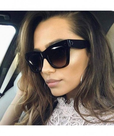 Aviator 2019 Fashion Cat Eye Leopard Sunglasses Vintage Women Brand Designer Plastic C2 - C7 - CP18YZWIG8E $17.04