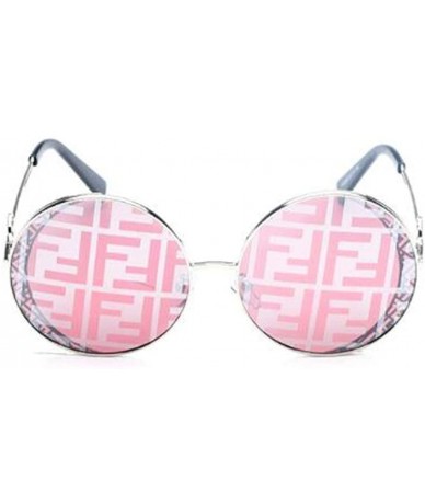 Round Fashion Metal Frame Sunglasses - Metal Round Retro Fashion Trend Sunglasses - C - CL18SMSOWZT $74.77