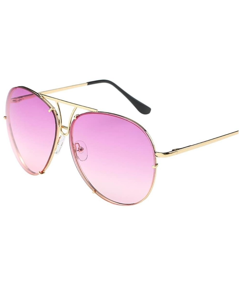 Aviator Aviator Sunglasses - Women Man Military Style Sunglasses Oversized Mirrored Flat Classic Sunglasses (J) - J - C818DSS...