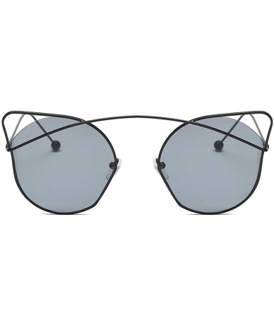 Rimless Women Unisex Fashion Cat Eyes Sunglasses New Shades Acetate Frame UV Glasses Sunglasses - A - CP18SW9Q7LW $17.78