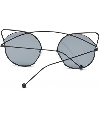 Rimless Women Unisex Fashion Cat Eyes Sunglasses New Shades Acetate Frame UV Glasses Sunglasses - A - CP18SW9Q7LW $17.78