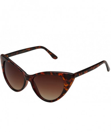 Goggle Women's Cateye Sunglasses Celebrity Style - Tortoise - CZ1272TILKJ $20.04