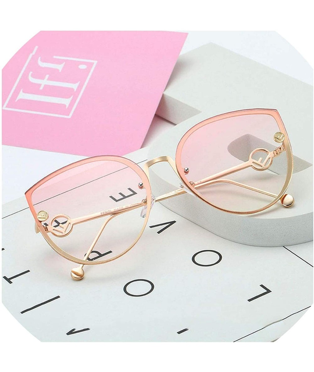 Oversized Square Metal Cat Sunglasses Female Male Multicolor Sun Glasses Outdoor Travel Driving Eyewear - 1 - CZ18WD7U90U $44.59