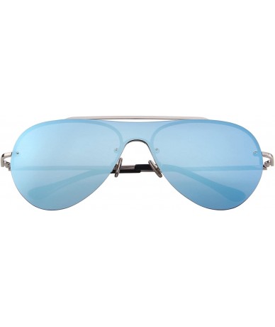 Oversized Men/Women Polarized Pilot Sunglasses 100% UV Protection S6318 - Blue - C618C9G3DMK $27.79