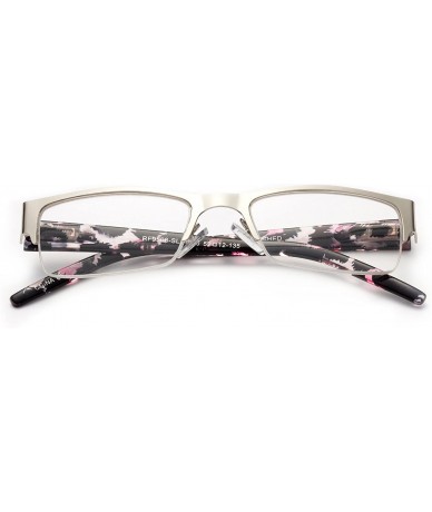 Square "Second" Aluminum Brushed Prescription Ready Clear Lens Rx Frames - Silver/Black - CP12KRZF74D $26.32