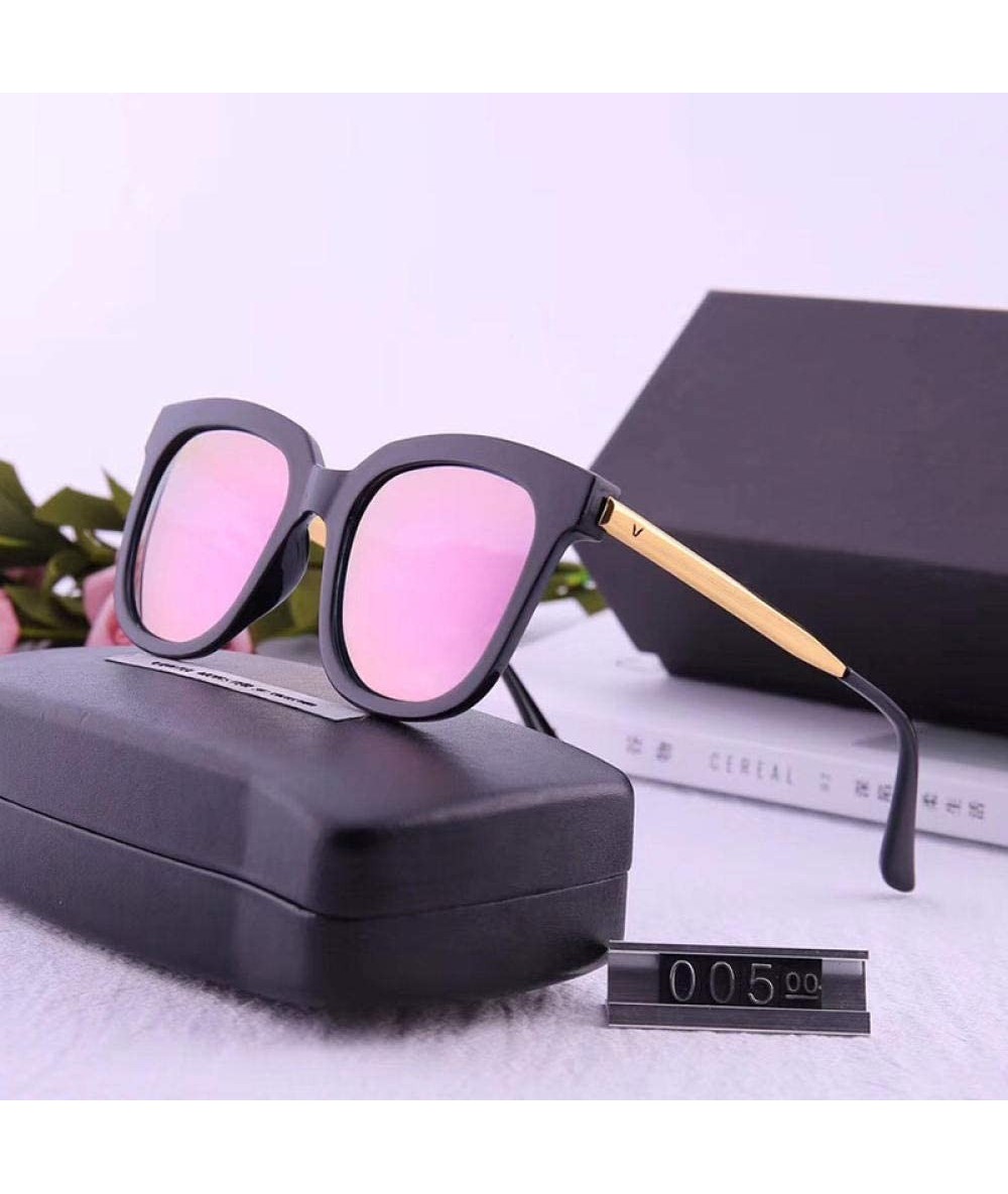 Square Polarized Sunglasses Men's and Women's Sunglasses Fashion Retro Square Polarized Sunglasses - CY18X9Y2YQS $76.83