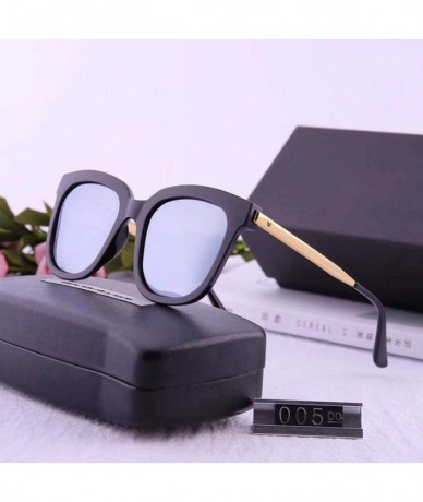 Square Polarized Sunglasses Men's and Women's Sunglasses Fashion Retro Square Polarized Sunglasses - CY18X9Y2YQS $76.83