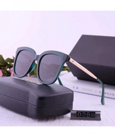 Square Polarized Sunglasses Men's and Women's Sunglasses Fashion Retro Square Polarized Sunglasses - CY18X9Y2YQS $76.83