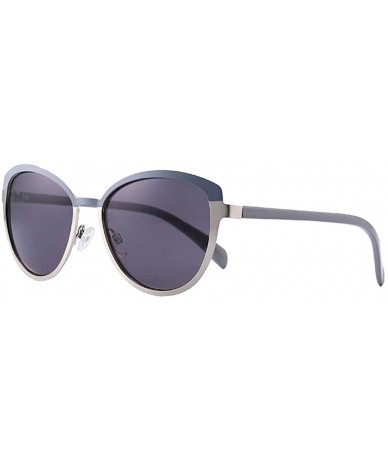 Round Women Sunglasses with Case Round Frame Eye Protection UV 400 Protection Fashion Style - Gray - CC18TK66XYR $91.03