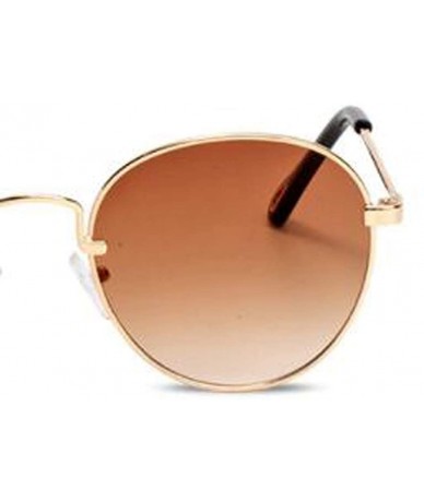 Aviator 2019 new sunglasses - ladies sunglasses small frame round sunglasses - D - CM18S9RWMDG $68.11