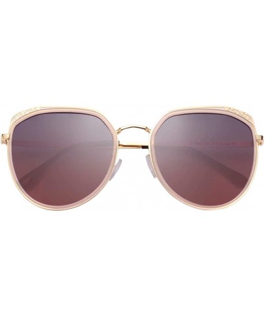 Oversized Fashion Gradient Lenses Metal Hollow-carved Design Sunglasses for Women 1995 - C118QZQ9Z43 $25.91