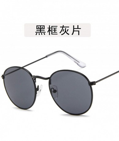 Aviator Lady Tinted Color Lens Big Round Sunglasses Men Women Retro Metal Frame Eye Vintage Tiny Female Sun Glasses - 18 - CO...