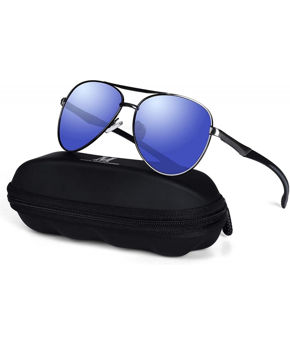 Sport Sunglasses Polarized Lightweight Protection - 3-gun/Blue Lens - CO194IWCSER $30.68