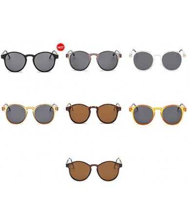 Aviator Sunglasses Retro Personality Cat Eye HD Lens Travel Outdoor Shopping Sun 1 - 3 - CF18YZWA0W0 $19.01