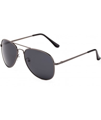 Aviator Polarized Sunglasses Classic Aviator Flash Full Mirror Lens Spring Hinge UV Protection - CB1855AX2D6 $39.32