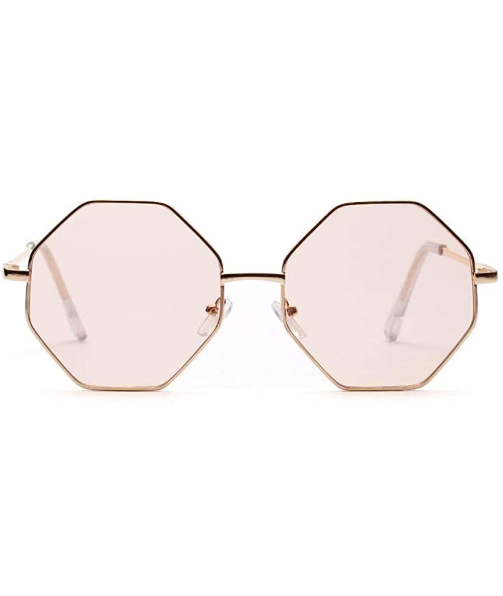 Square Square Sunglasses Women Diamond Polygon Transparent Lens Sunglasses Men And Women Popular Glasses - CP18X7LZMOZ $80.03