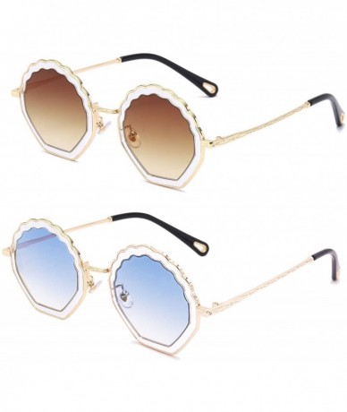 Square Fashion Polygon Sunglasses High end Sunscreen - CB18R4LZKT5 $23.39