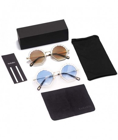 Square Fashion Polygon Sunglasses High end Sunscreen - CB18R4LZKT5 $23.39