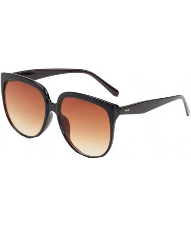 Rectangular Sunglasses Irregular Polarized Glasses - D - CX18UC5WWA5 $20.19