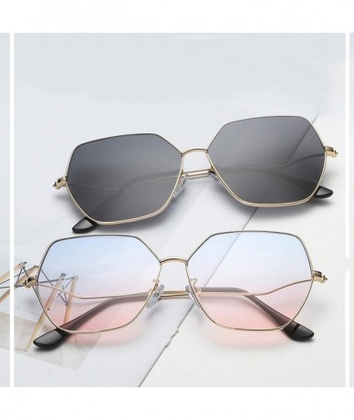 Rimless Rimless Multilateral Sunglasses Lightweight Composite-UV400 Lens Glasses - I - CB1903ZLTDY $24.99