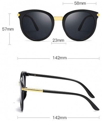 Cat Eye Vintage Black Cat Eye Sunglasses Women Fashion Mirror Sun Glasses - Silver - CS18WZSW0NY $44.37