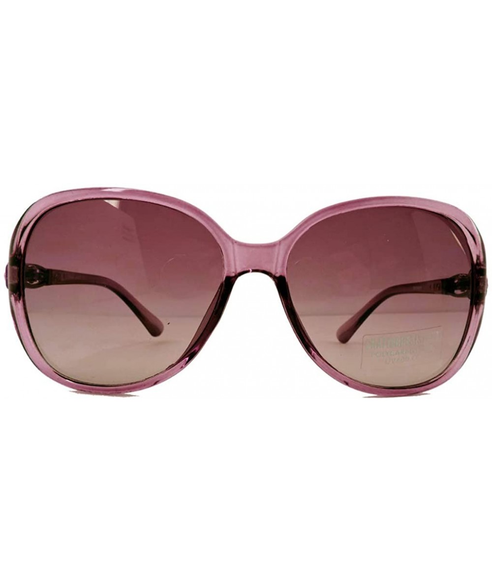 Aviator Vintage Thick Oversized Plastic Frame Womens Sunglasses UV 400 - Red W Flower - CM18RQLCISY $23.00