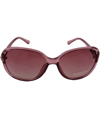 Aviator Vintage Thick Oversized Plastic Frame Womens Sunglasses UV 400 - Red W Flower - CM18RQLCISY $23.00