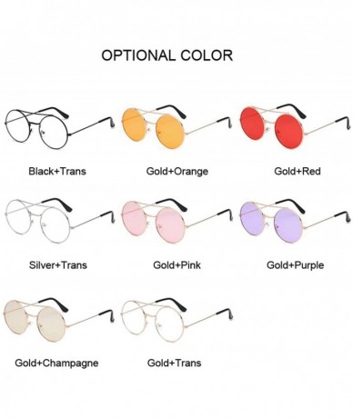 Shield New Arrival Round Sunglasses Coating Retro Women Brand Designer Female Lady Vintage Mirrored Glasses - CN198ZSAL75 $60.96