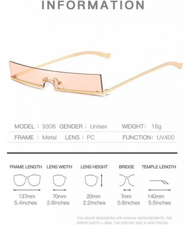 Square Fashion oversized square sunglasses Unique - Gold-red - CC18Y0MXUWG $19.40