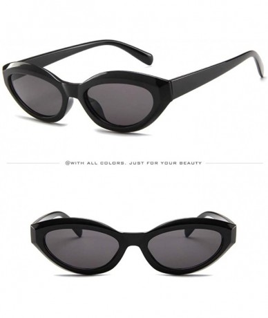 Oversized Women Men Vintage Retro Shade Glasses Unisex Oval Small Frame Sunglasses Eyewear - E - CK18TKUM7RI $13.00