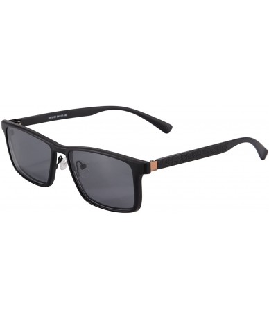 Rectangular Rectangular Frame Optical Glasses Polarized Clip On Sunglasses Men-9913 - C3 - CC12M9J2199 $64.85