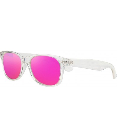 Wrap Classic 80s Sunglasses for Men and Women- Retro Frame-Polarized Shades - CH18UE7L9Z3 $19.34