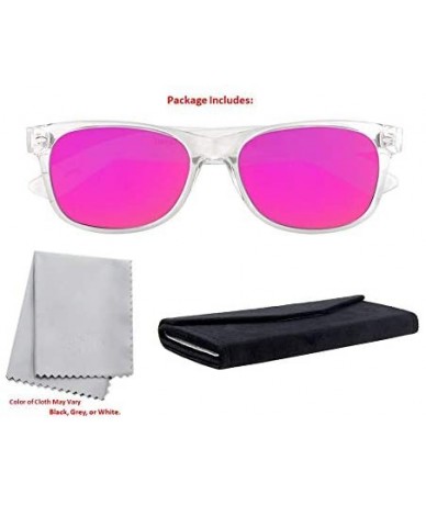 Wrap Classic 80s Sunglasses for Men and Women- Retro Frame-Polarized Shades - CH18UE7L9Z3 $19.34