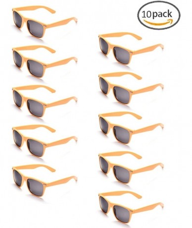 Square 100% UV Protection Wholesale Multi PACK Unisex 80'S Retro Style Promotional Sunglasses - Yellow 10-pack - C3185N3ZLCC ...