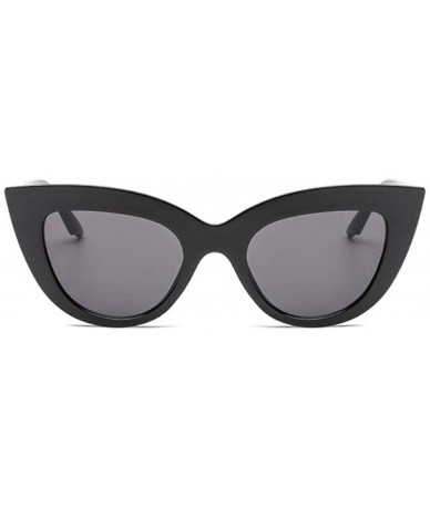 Goggle Vintage Retro Cateye Sunglasses for Women Bold Colorful Cat Eye UV400 Protection - Black - CN18HCWOTI2 $20.45