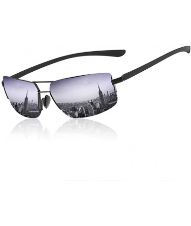 Rimless Ultra Lightweight Sunglasses for Men- Polarized UV 400 Protection - Gold - C918TEGGCT8 $84.68