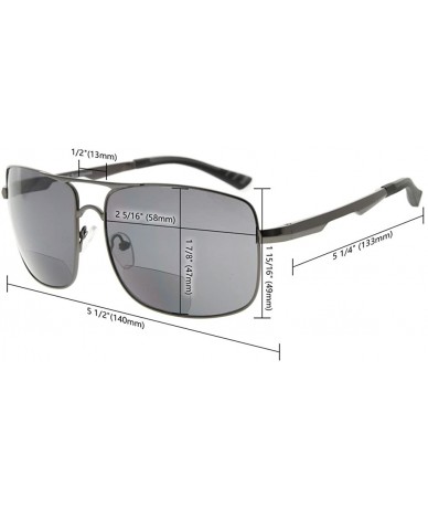 Rectangular Polycarbonate Polarized Sunglasses Men - Brown/Brown Lens - CN186L65LLL $58.39