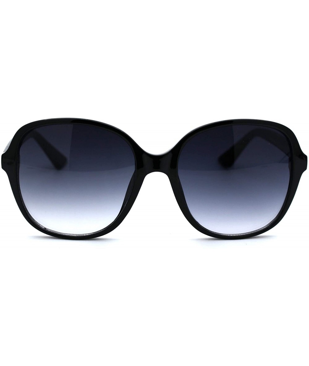 Butterfly Womens Classic 90s Plastic Minimal Butterfly Sunglasses - Black Smoke - C518UK4OZLI $20.16