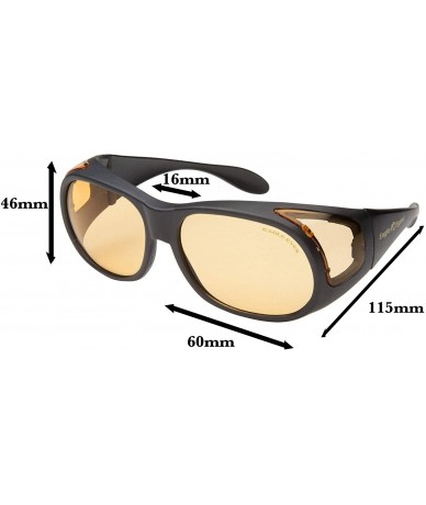 Round FitOns Computer Glasses - StimuLights Designed to Fit Over Prescription Glasses in Tortoise - C9113KJOSCL $73.60