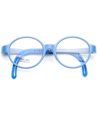 Round Children Round Eyeglass Frame Clearn Lens Non-Optical Glasses Age 4-12 - C6 - C61876WOQZC $19.38