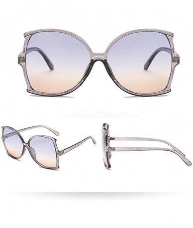 Square Women Man Vintage Big Frame Irregular Shape Sunglasses-Eyewear Retro Unisex - D - C518Q530AZK $17.50