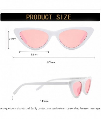 Sport Retro Vintage Cat Eye Sunglasses for women Clout Goggles Composite Frame - Leopard+pink - CM18YM23LE0 $31.51