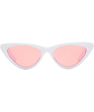 Sport Retro Vintage Cat Eye Sunglasses for women Clout Goggles Composite Frame - Leopard+pink - CM18YM23LE0 $31.51