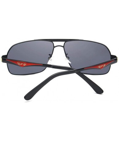 Oversized Unisex Stainless Steel Men's Polarized Mirror Sun Glasses Y1543 C1BOX - Y1543 C1 - C218XDWS6WN $26.00