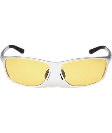 Sport Driving Glasses Polarized Sunglasses - Silver Frame79 - CD18C5C0AR4 $43.88